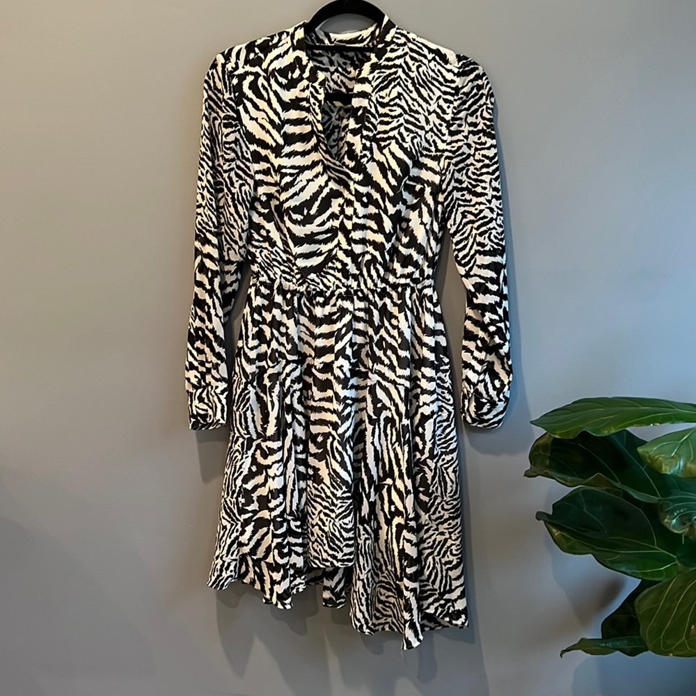 ALLSAINTS ZEBRA DRESS SIZE S